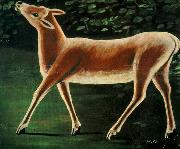 Niko Pirosmanashvili A Doe Walking oil on canvas